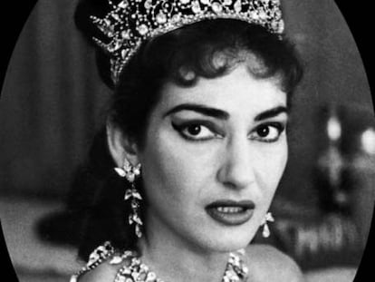 Maria Callas, con las joyas de <i>Tosca./i>