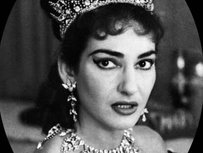 Maria Callas, con las joyas de <i>Tosca./i>