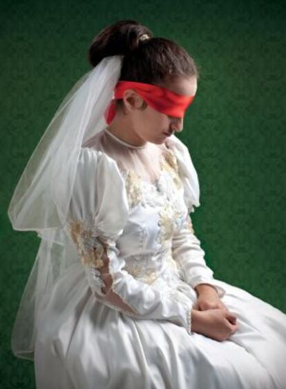 Cartel contra el matrimonio infantil de la ONG Escoba Voladora.