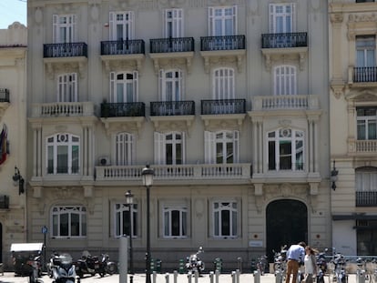 Casa Albacar, en la calle Gravador Esteve, 4, de Valencia.