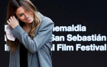 La actriz Blanca Suárez, a su llegada este sábado al hotel que aloja a los invitados de la 68ª edición del Festival Internacional de Cine de San Sebastián.