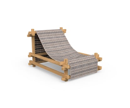 La butaca Hos del arquitecto Kengo Kuma para Gandiablasco Edition.