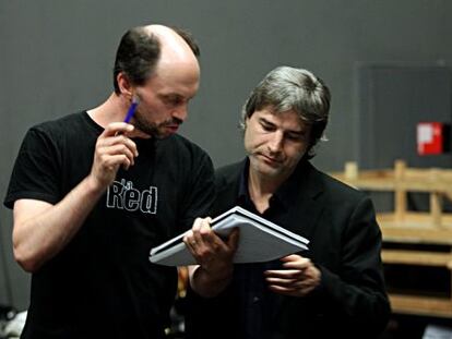 Ensayo de &#039;Hamlet&#039; en el Teatro Espa&ntilde;ol, con Alberto San Juan