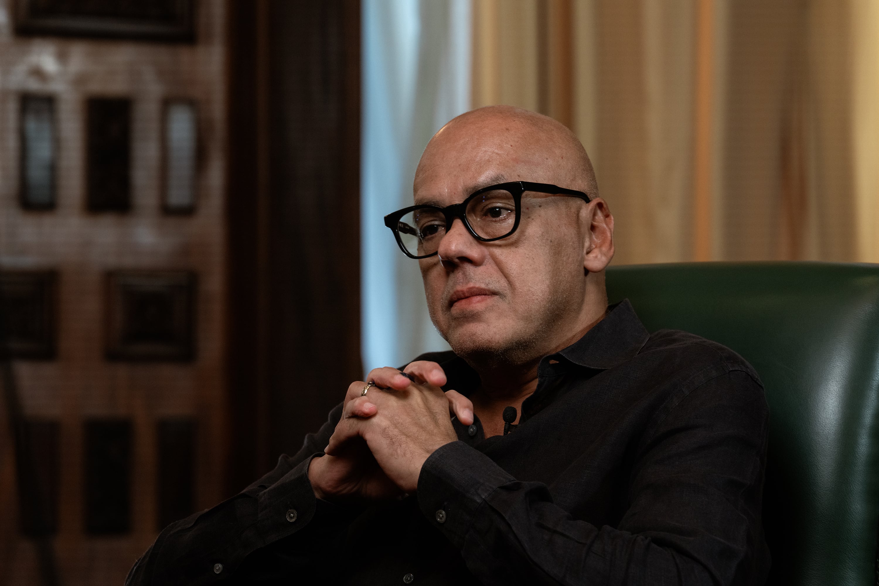 Jorge Rodríguez en el Palacio Legislativo en Caracas, Venezuela, el 10 de abril.