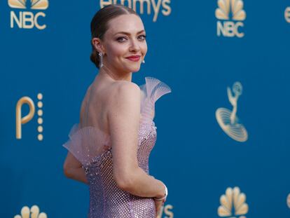 Amanda Seyfried arrives at the 74th Primetime Emmy Awards held at the Microsoft Theater in Los Angeles, U.S., September 12, 2022. REUTERS/Ringo Chiu
