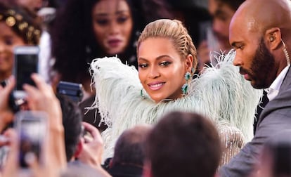 Beyoncé Knowles llega a los premios MTV en el 'Madison Square Garden', en Nueva York, en agosto de 2016 .