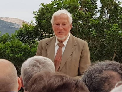 El Doctor Hermanfrid Schubart en el homenaje organizado por Les Freses en Dénia.