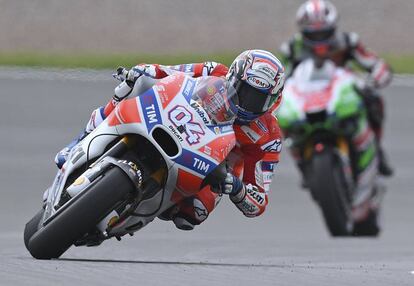 Dovizioso, líder del Mundial, en Sachsenring.