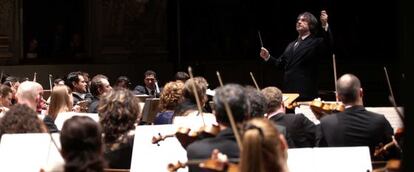 Riccardo Muti durante la dirección del Réquiem de Verdi.