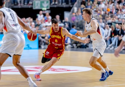 Brizuela, el pasado jueves ante Alemania.
