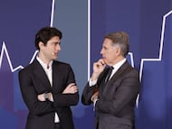 Jaime Siles, executive director de IFM Investors (izquierda), y Luis Megías, CEO de BlackRock España.