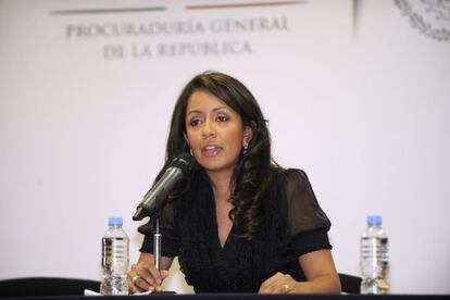La subprocuradora jurídica y de Asuntos Internacionales de PGR, Mariana Benítez.