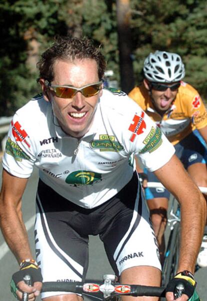 Santi Pérez, en la Vuelta a España de 2004.