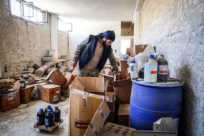 Laboratorio de Captagón en Duma, Damasco, Siria. El captagon es la droga con la que el régimen de Bachar el Asad se ha estado financiando