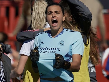 Misa Rodríguez con el Real Madrid la temporada pasada.