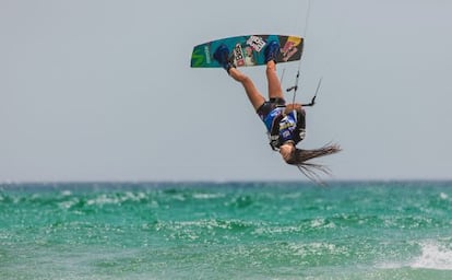 Gisela Pulido, en la prueba de Fuerteventura. 