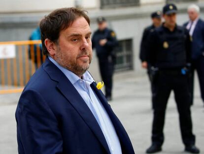 Oriol Junqueras acude a la Audiencia Nacional.