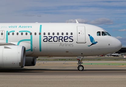 Un avión de Azores Airlines.