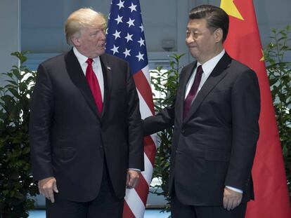 Donald Trump, presidente de EE UU y Xi Jinping, presidente chino. 