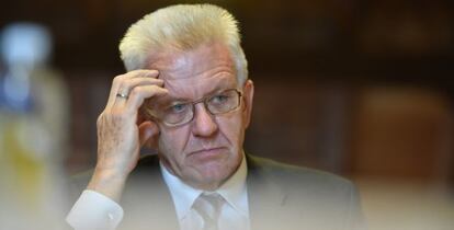 El primer ministro de Baden-Wurtemberg, Winfried Kretschmann, en mayo en Karlsruhe.