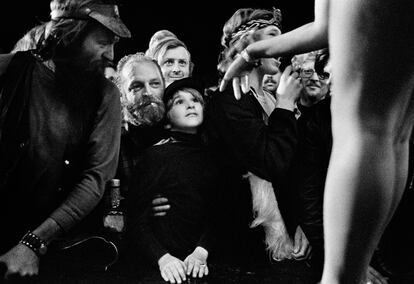 Antes del espectáculo. Tunbridge, Vermont, 1974.
