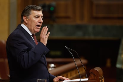 El diputado del PP José Antonio Bermúdez de Castro, durante la sesión plenaria del Congreso de los Diputados.