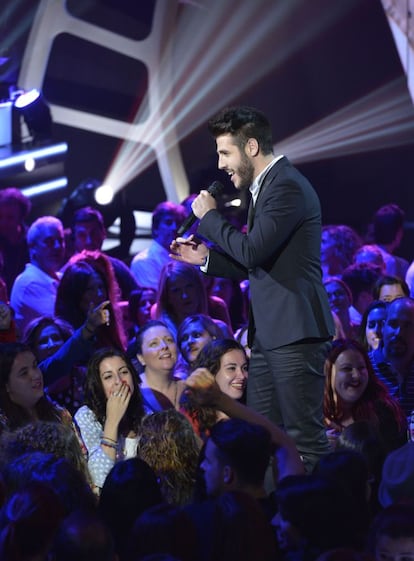 Antonio José, durante la final de 'La voz'.