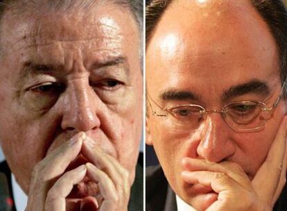 El presidente de Gas Natural, Salvador Gabarró, y el de Iberdrola, Ignacio Sánchez Galán.