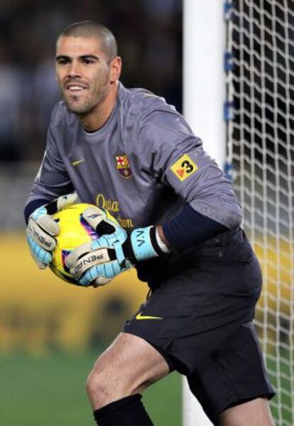 Valdés, en el partido contra la Real.