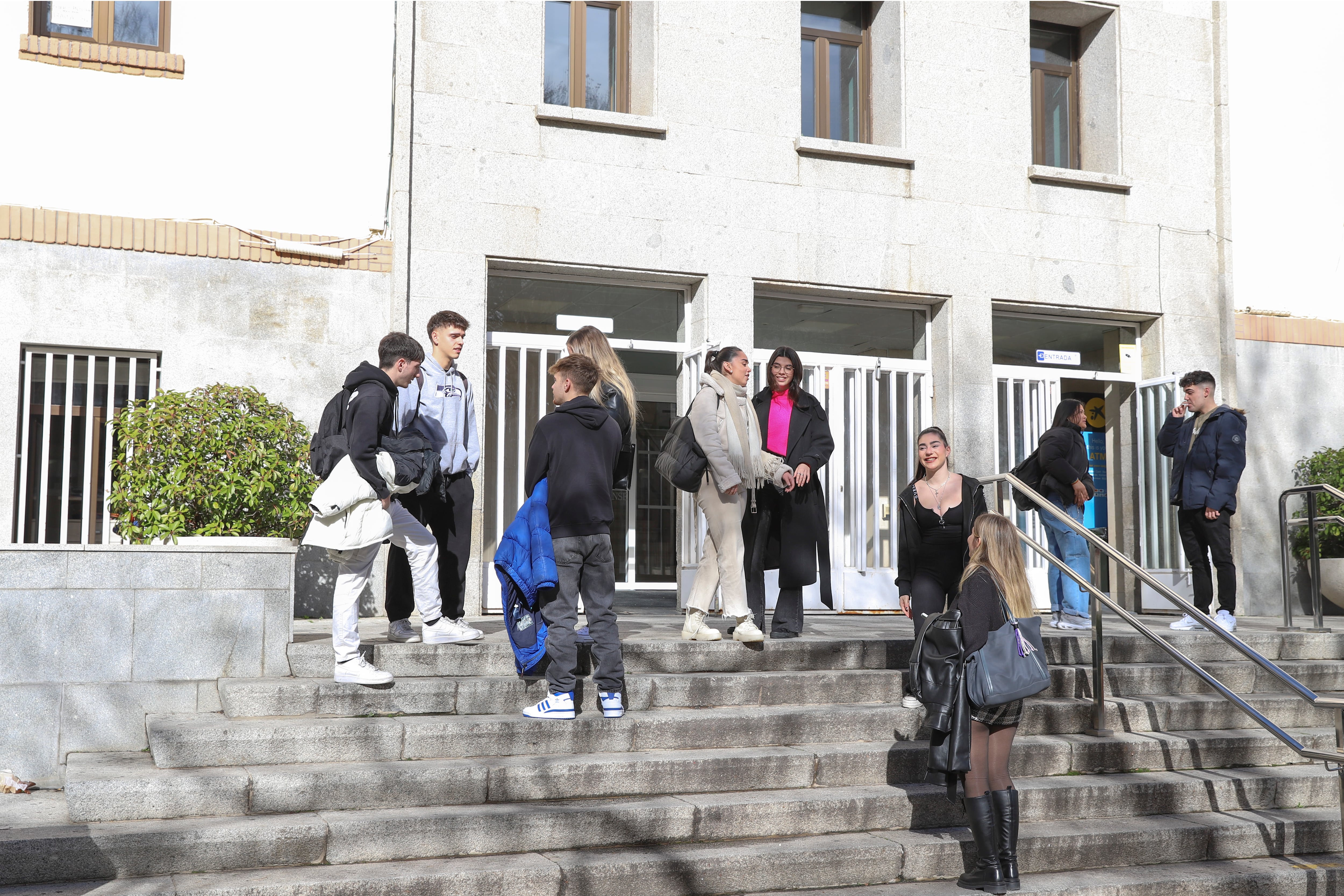 Estudiantes en la Facultad de Educación de la Universidad Complutense de Madrid.