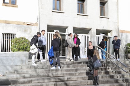 Estudiantes en la Facultad de Educación de la Universidad Complutense de Madrid.