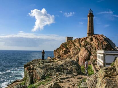 El faro del cabo Vilán, en Camariñas (A Coruña). 