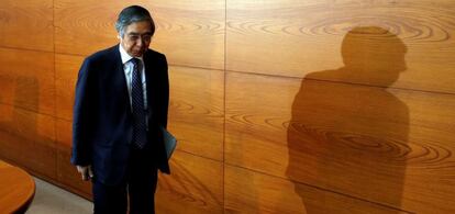 Haruhiko Kuroda, gobernador del Banco de Jap&oacute;n.