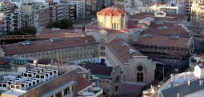 Vista área de la prisión de Barcelona, en 2009