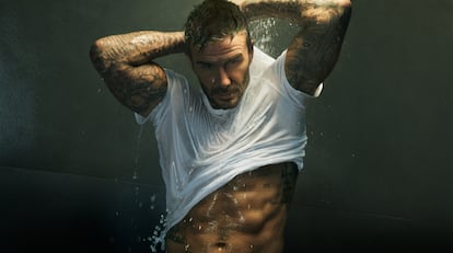 David Beckham en la nueva campaña de ropa interior de Boss One Bodywear.