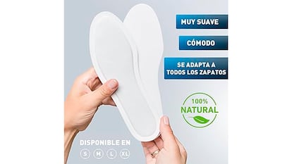 Plantillas calentadoras sobre fondo blanco.