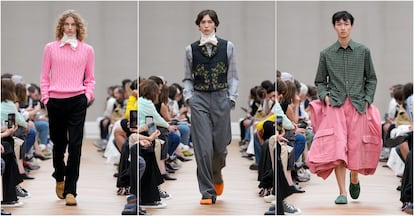 Male fashion parade at Paris Fashion Week, held on June 27, 2025.