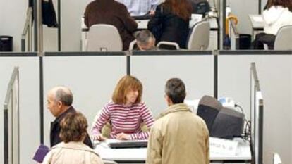 Oficinas de Hacienda en plena campaña del IRPF.