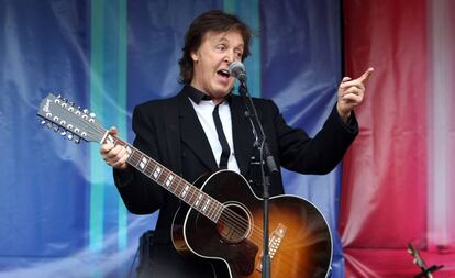 Paul McCartney en un concierto el 18 de agosto de 2013. 