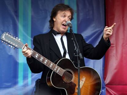 Paul McCartney en un concierto el 18 de agosto de 2013.