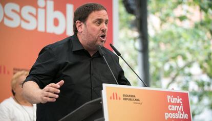 El presidente de Esquerra, Oriol Junqueras.