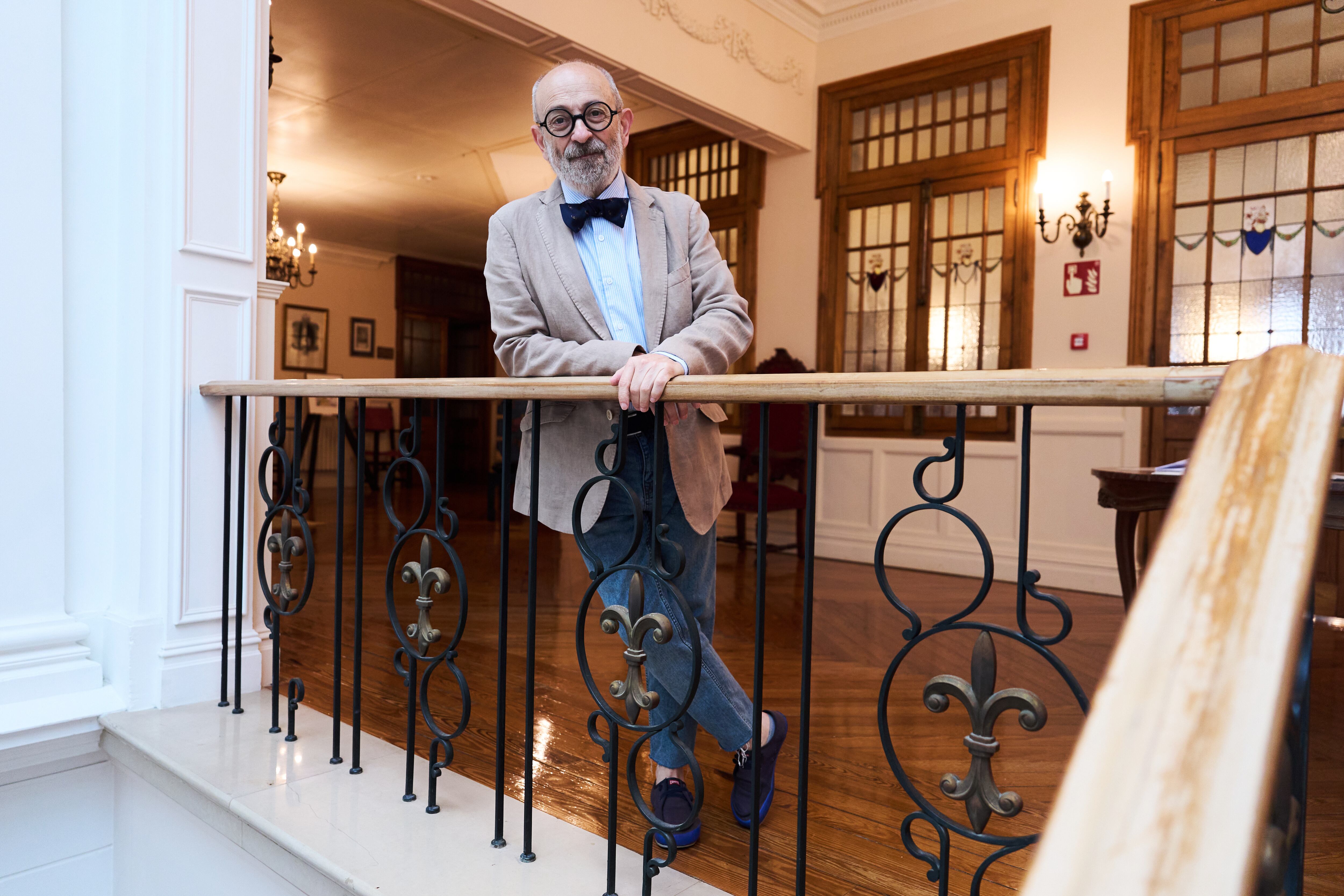 Ricardo Piñero en el Palacio de la Magdalena de Santander.