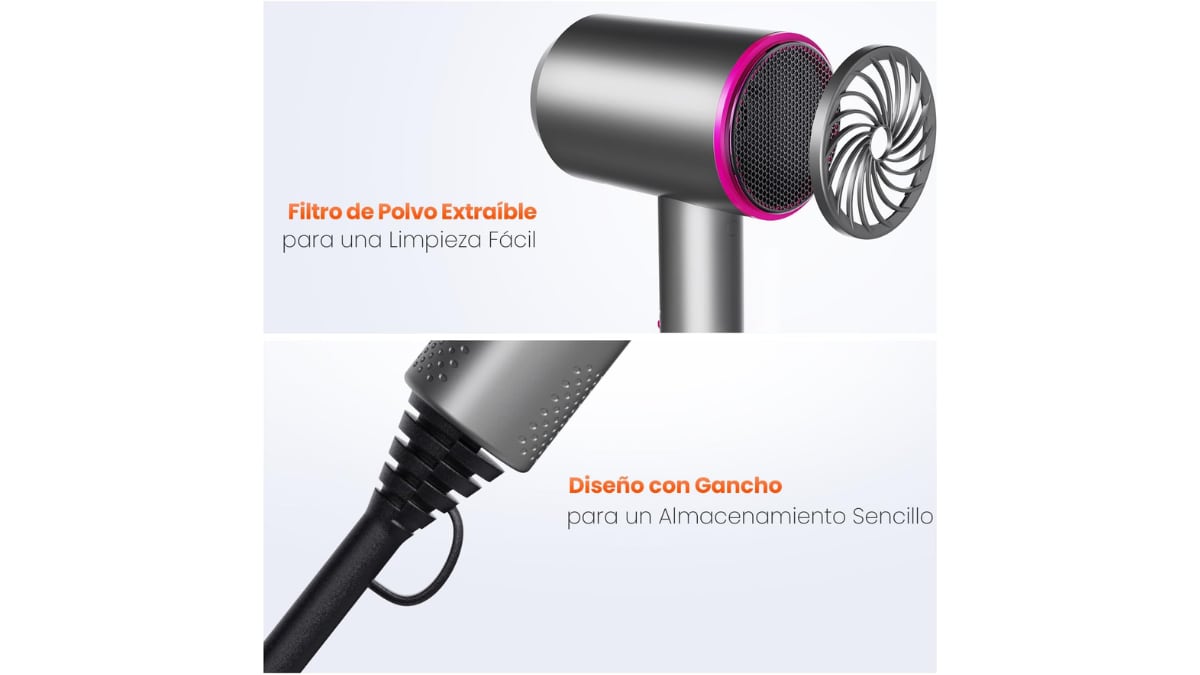 Su filtro de polvo es muy útil para evitar sobrecalentamientos.