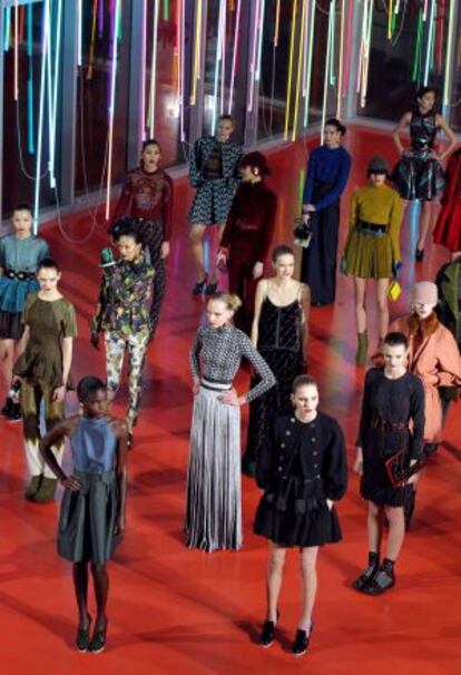 Un momento del desfile de Kenzo, en París.