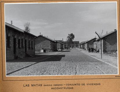 El poblado de Las Matas, en los años sesenta.