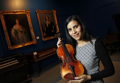 La joven y virtuosa violinista Ana María Valderrama.