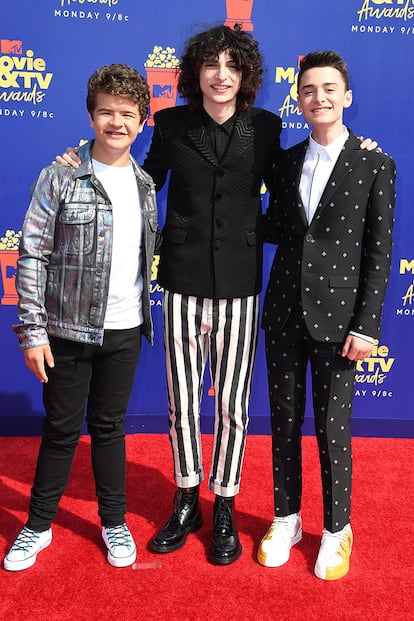 A pocos días del estreno de su nueva temporada, Gaten Matarazzo, Finn Wolfhard y Noah Schnapp representaron a Stranger Things en la gala.