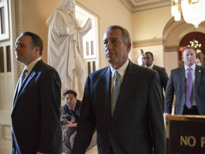 El l&iacute;der republicano del Congreso, Boehner, este viernes.