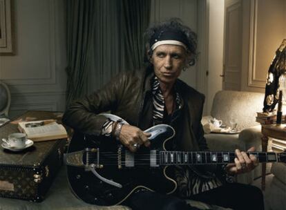 Keith Richards, fotografiado por Annie Leibovitz.