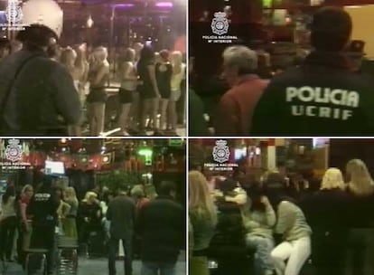 La policía identifica a trabajadores y clientes de los clubes Manhattan y H2 durante la última fase de la Operación Zarpa.